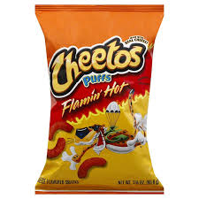 Guaranteed fresh until printed date or this snack's on us. Cheetos Puffs Flamin Hot Cheese Snacks Shop Chips At H E B