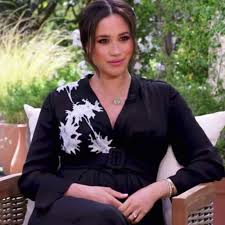 (cnn) oprah winfrey has landed the first major interview with meghan markle and prince harry since the duo announced they were expecting their second child. Meghan Markle Wears Armani Dress For Oprah Tell All Interview