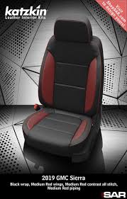 Katzkin Custom Leather Auto Interiors Leather Seat Covers Leather Seat Covers Automotive Upholstery Gmc Sierra