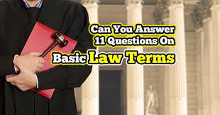 Only true fans will be able to answer all 50 halloween trivia questions correctly. Quizwow Can You Answer 11 Questions On Basic Law Terms