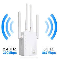 Moonmini Repeteur Wifi 1200 Mbps Double Bande A Travers Le Mur Repeteur 4 Antenne Wifi Range Extender Cdiscount Informatique