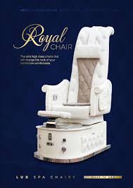Luxspa Royal High Back Pedicure Spa Chair Spa Chair Royal Chair Luxury Spa