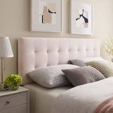 Find many great new & used options and get the best deals for modway emily full tufted beige fabric headboard at the best online prices at ebay! Modway Emily Pink King Biscuit Tufted Performance Velvet Headboard Mod 6117 Pnk The Home Depot Velvet Headboard Upholstered Headboard Headboard