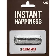 In 2009, chipotle released an app for the iphone that allows users to find nearby chipotle locations, place an order, and prepay with a credit card. Chipotle Gift Card 25 Gift Cards Ptacek S Iga