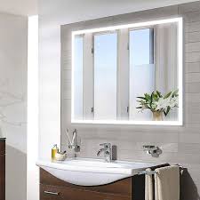 Image result for bathroom mirrors at home depot home depot bathroom mirrors. Vanity Art 36 In W X 28 In H Frameless Rectangular Led Light Bathroom Vanity Mirror In Clear Va3d 36 The Home Depot Large Bathroom Mirrors Bathroom Mirror Bathroom Mirrors Diy