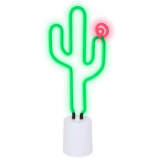 Green cactus neon light signs led cactus neon lights night lights with pedestal room decor battery/usb operation cactus lamps neon we have a whole host of colours, lengths and sizes. Sunnylife Cactus Neon Light Large Usa Sunnylife Usa