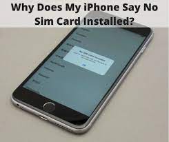 Check spelling or type a new query. Why Does My Iphone Say No Sim Card Installed Turbofuture