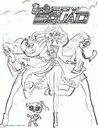 Join the spy squad with barbie, renee and teresa and earn your license to spy. Spy Barbie Coloring Pages All