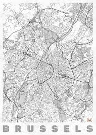 Most összesen 4 képet használtam fel: Map Of Brussels Maps Of All Cities And Countries For Your Wall