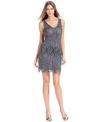 Pisarro Nights Dress Sleeveless Beaded Shift Dresses Women Macy S Pisarro Nights Dress 1920s Fashion Dresses Night Dress