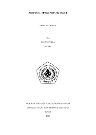 Maybe you would like to learn more about one of these? Pdf Proposal Bisnis Pedang Telur