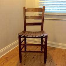Giving a vintage ladder back chair a makeover has never been so easy. Antique Ladder Back Chair With A Slat Seat Rustic Americana Shaker Style Seat Desk Chair Accent Chair Rustic Wood Chair Haute Juice