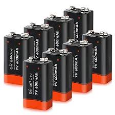 Reliable & professional of ebl. Buy Girapow 9v Lithium Batteries 8 Count 600mah 9 Volt Long Lasting Durable Battery For Smoke Detector Fire Alarm System Multimeter Microphone Single Use Online In Ethiopia B07t3dvw8b