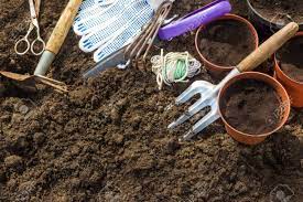 Check spelling or type a new query. Garden Tools For Spring Garden Work Chopper Pots With Earth Stock Photo Picture And Royalty Free Image Image 119722065