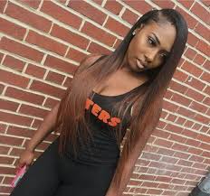 Black And Brown Ombre Sew In Pin By Hair Luxe Sew In Hair Extens On Natural Protective Hairstyles Hair Styles Straight Hairstyles Hair