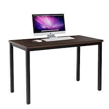 How high should a desk be? Bestier Computer Desk Writing Desk Table Pc Laptop Study Table P2 Wood For Home Office Simple Style Writing Table Workstation 47 Inches For Office Living Or Dining Room Brown Buy Online In