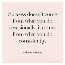 Success Doesn T Come From What You Do Occasionally It Comes From What You Do Consistently Motivational Quote Best Success Quotes Success Quotes Words Quotes