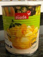 Fruit salad is a dish consisting of various kinds of fruit, sometimes served in a liquid, either their own juices or a syrup. Macedonia De Frutas En Almibar Lata 480 G Aliada