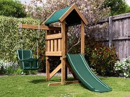Microfort W1 4m X D1 8m Climbing Frame Dunster House Childrens Garden Slide Climbing Frame Baby Swing Outdoor
