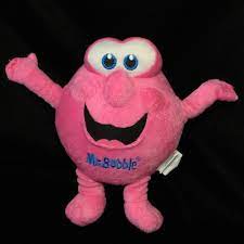 Mr Bubble Pink Plush Soft Toy Stuffed 2011 8 Bubbles Advertising Nanco Soft Toy Plush Toys