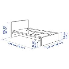 Almost no noticeable problems or flaws. Malm White Bed Frame High Standard Single Ikea