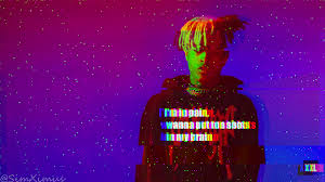 Please contact us if you want to publish a xxxtentacion wallpaper on our site. Xxxtentacion Wallpaper With Gllitch Effect And Lyrics From Jocelyn Flores You Can Use This As A