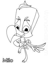 Join our roster of zany animals and fight your way to zoo dominance. Milo Zooba Coloring Page Free Printable Coloring Pages For Kids