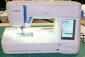 The Janome Skyline S9 Is The Newest Addition To The Popular Line Of Janome Skyline Sewing Machines Many Janome Embroidery Machine Viking Sewing Machine Janome