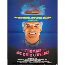 THE MAN WITH TWO BRAINS Movie Poster 15x21 in.