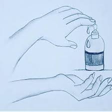 Hand sanitizer bottle isolated with pump. Hand Sanitizer Made By Me To Donate People Self4society