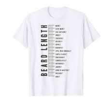 amazon com mens beard length ruler shirt growth chart gift