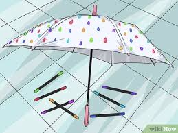 Feminine and floral, with a black inner to absorb uv rays and a pretty lace edge. How To Decorate An Umbrella 10 Steps With Pictures Wikihow
