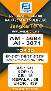 Pin Di Prediksi Singapore