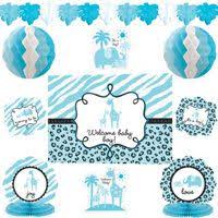 Blue Safari Baby Shower Party Supplies Party City Safari Baby Shower City Baby Shower Indian Baby Shower Decorations
