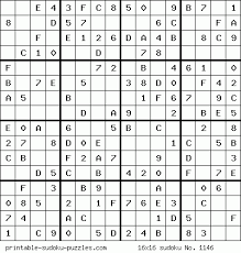 The hexadoku is a 16x16 sudoku puzzle. Free Printable 16x16 Sudoku Puzzles Sudoku Printable Sudoku Sudoku Puzzles