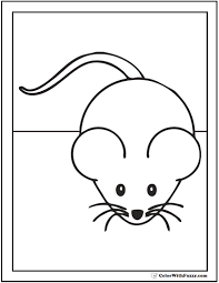 Kids should painting coloring pages with pleasure. Mouse Coloring Pages To Print And Customize For Kids