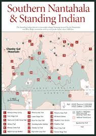 Favorite add to trip 93 reviews. Sherpa Guides North Carolina Mountains Southern Nantahala Wilderness Area Standing Indian Area Map