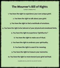 Have The Kids Make Their Own Bill Of Rights For Grieving Grief Activities Grief Wise Words