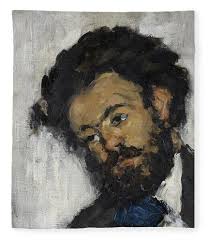 Portrait Of Antoine-fortune Marion Fleece Blanket by Paul Cezanne