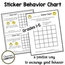 Sticker Behavior Chart