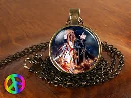 Anime Sao Sword Art Online 2 Cosplay Necklace Pendant Jewelry Gift Men Women Cosplay Necklace Vintage Style Necklace Sword Art Online