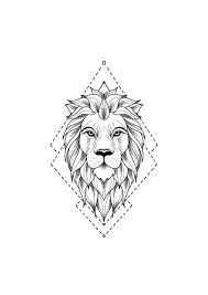 Kunst warna pose reference manga jikook graffiti art graffiti tattoo kpop fanart. Line Drawing Lion Tattoo Peepsburgh