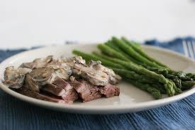 And decided to serve with mushroom sauce of mushrooms with cream. Flank Steak With Creamy Mushroom Sauce Taste And Tell