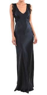 gianfranco ferre satin and lace slip designer dress rental