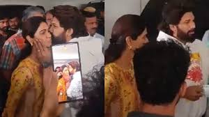 Allu Arjun kisses distraught wife Sneha Reddy during arrest; tells police  they were wrong to come to his bedroom - Hindustan Times