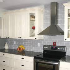 The owners of the home wanted the cardiff marble backsplash to take center stage. Grey Glass Tile Backsplash Houzz