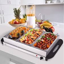 Stainless steel the frigidaire 21.7 cu. Chafing Dishes Buffet 2 5 Quart Stainless Steel Server Food Warmer 3 Removable Trays With Lids In 2021 Food Warmer Buffet Food Warmer Chafing Dishes