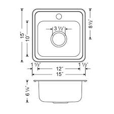wells sinkware wl cmt1515 6 stainless