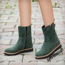 Mozart Suet Yesil Uzun Bot Bot Mozart Suet Uzun Yesil Boots Shoes Doll Shoes