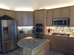 Above And Under Cabinet Lighting Using 12vdc Ribbon Star Max Warm White Led Strip Lights
